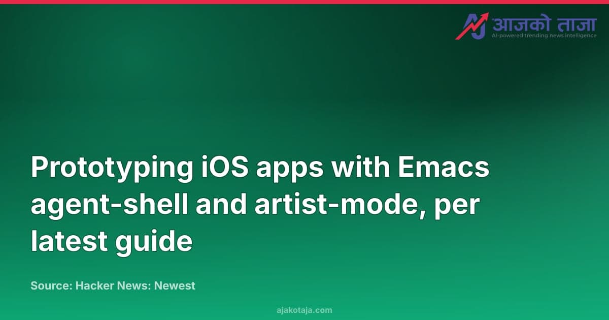 Prototyping iOS apps with Emacs agent-shell and artist-mode, per latest guide