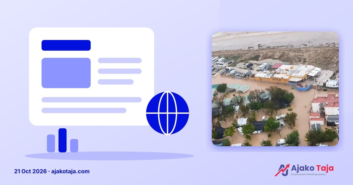 Severe flooding in eastern Spain kills at least five people