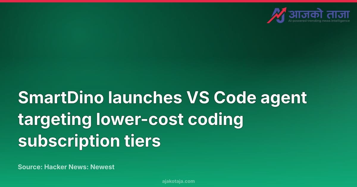 SmartDino launches VS Code agent targeting lower-cost coding subscription tiers