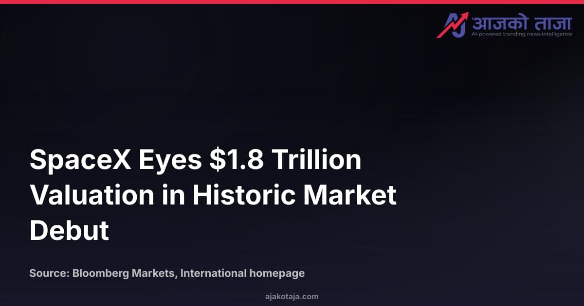 SpaceX Eyes $1.8 Trillion Valuation in Historic Market Debut