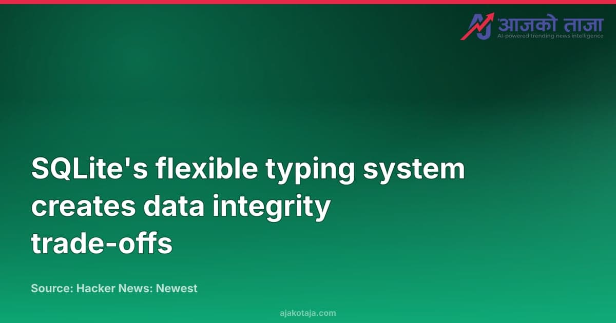 SQLite's flexible typing system creates data integrity trade-offs