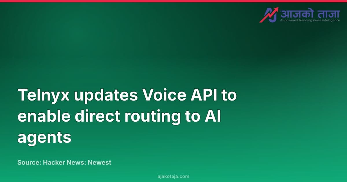 Telnyx updates Voice API to enable direct routing to AI agents