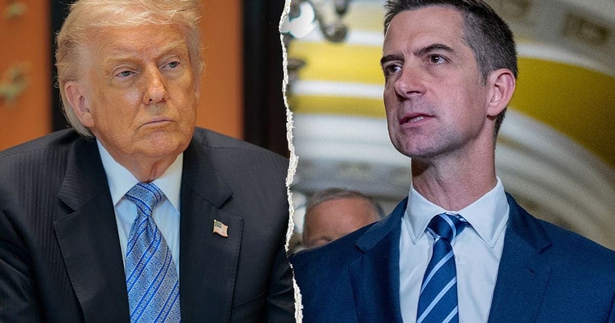 Trump Discloses Senator Tom Cotton's Phone Number Over Daylight Saving Bill