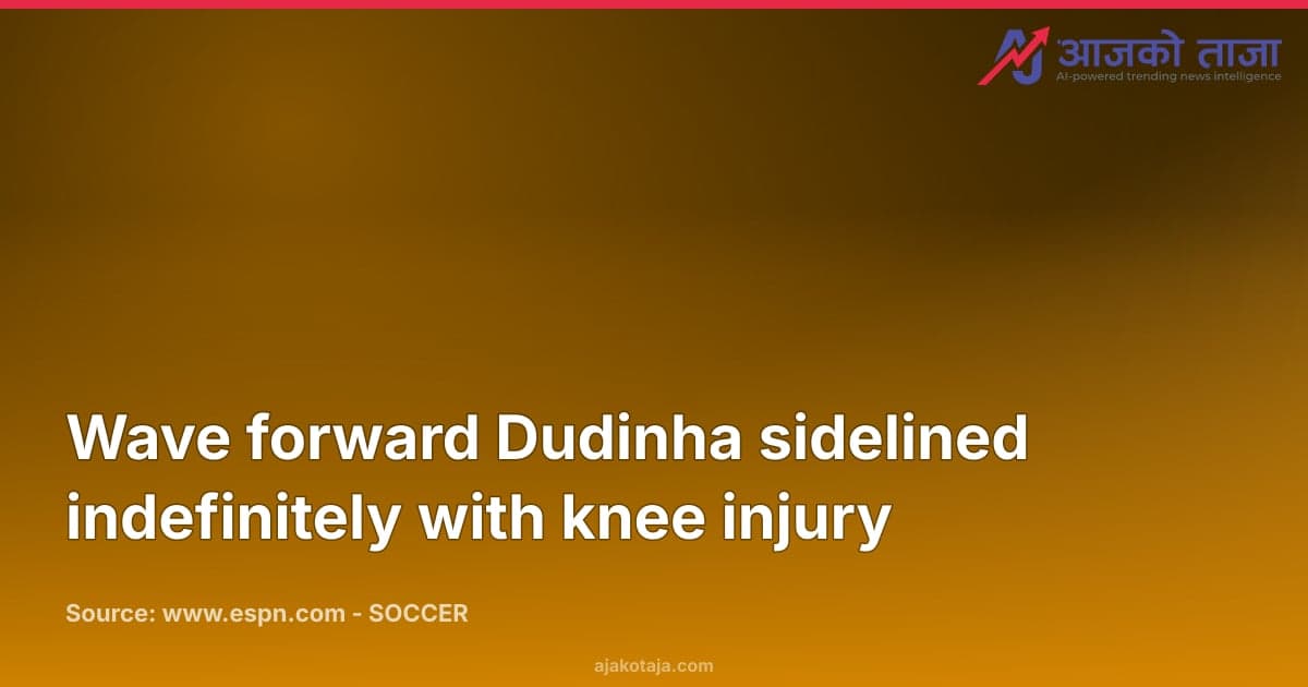 Wave forward Dudinha sidelined indefinitely with knee injury